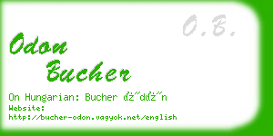 odon bucher business card